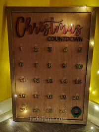 Christmas Countdown Laser Printer File (SVG/PDF) - Image 3