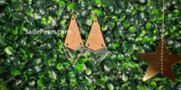 Triangle Wooden and Acrylic Earrings