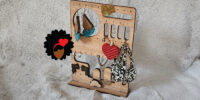 Wooden Earring Holder