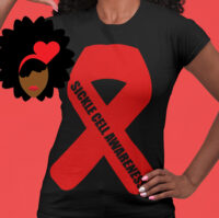 DOWNLOAD ONLY - Sickle Cell Awareness September Ribbon - Laser Cut - SVG - PNG - PDF - Vector File - Pin - Image 2