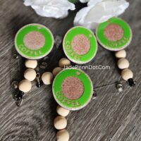 Coffee Love Reel Badge ID Holder