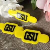 HBCU GSU Hair Clip Accessory Gold and Black Represent College Student