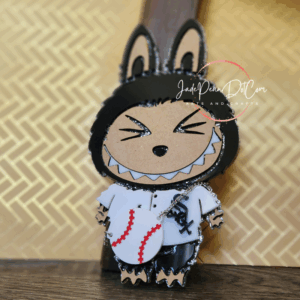 Baseball Acrylic Wall Decor | White Sox Inspired Black & White Layered Art | Optional Adhesive Mount