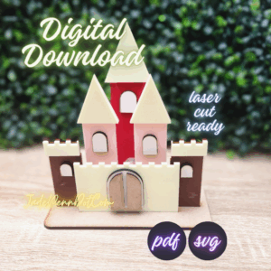 Castle Princess King Church Laser Cut Ready Knight SVG and PDF Download