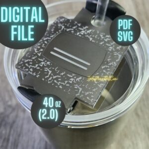 Marble Notebook File Teacher Appreciation Laser Cut 40oz (2.0 version) SVG PDF format