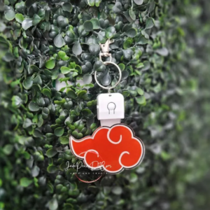 Cloud Light-Up Keychain – LED Acrylic Keyring | 7 Light Modes | Anime Home Decor Gift