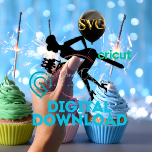 Woman Natural Cake Topper Digital Download SVG