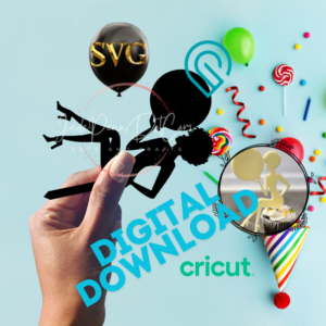 Woman Natural Cake Topper Digital Download SVG