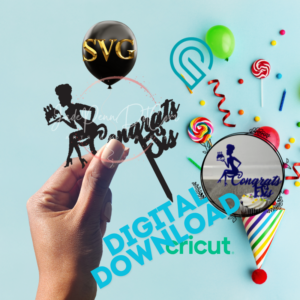 Woman Natural Cake Topper Digital Download SVG