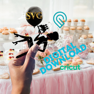 Woman Natural Cake Topper Digital Download SVG