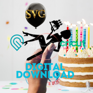 Woman Natural Cake Topper Digital Download SVG