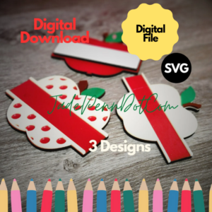 Teacher Apple Gift SVG | Personalized Laser Cut File (Digital Download)