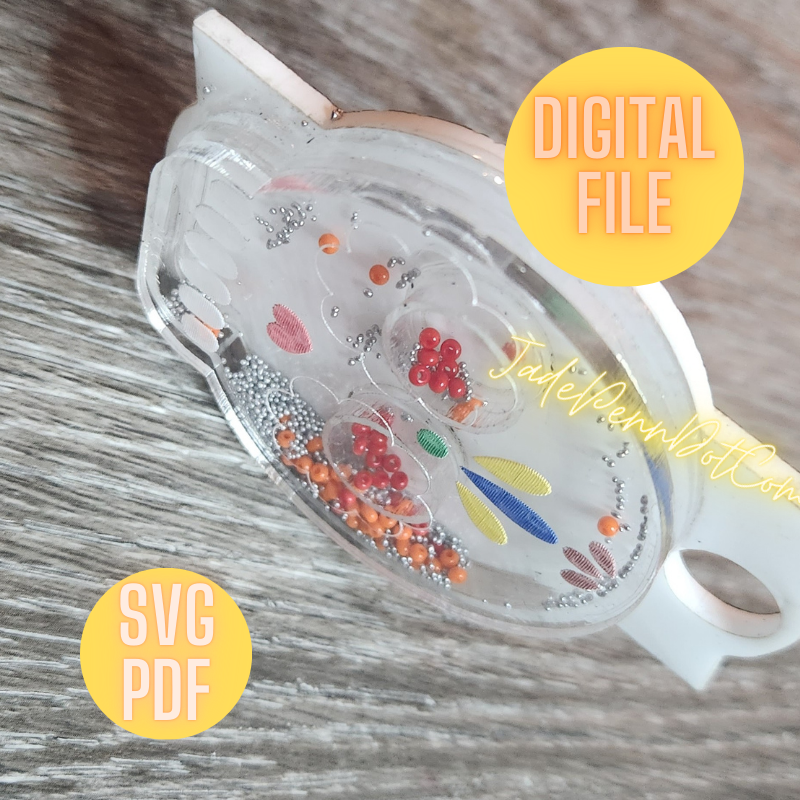 Day of the Dead Digital File Shaker Design 40 oz SVG PDF Version 1.0 Dia de los Muertos - Image 4