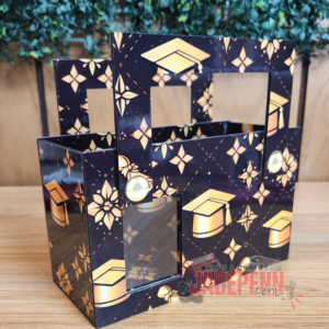 Luxury Graduation Box - Laser Cut SVG - PDF Photo Template