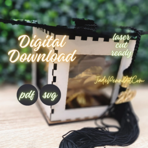 Graduation Cap Gift Box – Laser Cut Digital Design PDF