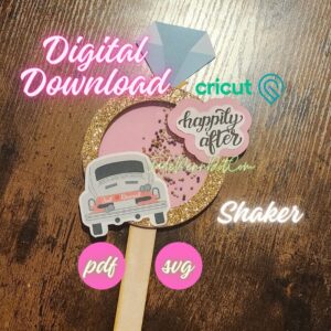 Divorce Shaker Cake Topper Cricut SVG