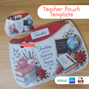 Teacher Pouch Template - DIY Gift Card Holder
