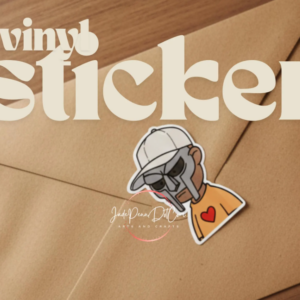 Masked Hip Hop Vinyl Sticker | Music Lover Die Cut Sticker