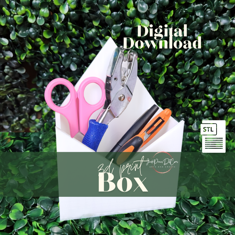 Decorative Desk Organizer Box | STL Digital Download