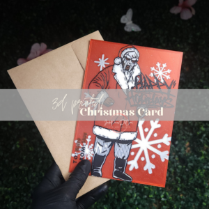 MF DOOM Tribute Happy Holidays 3D Printed Card