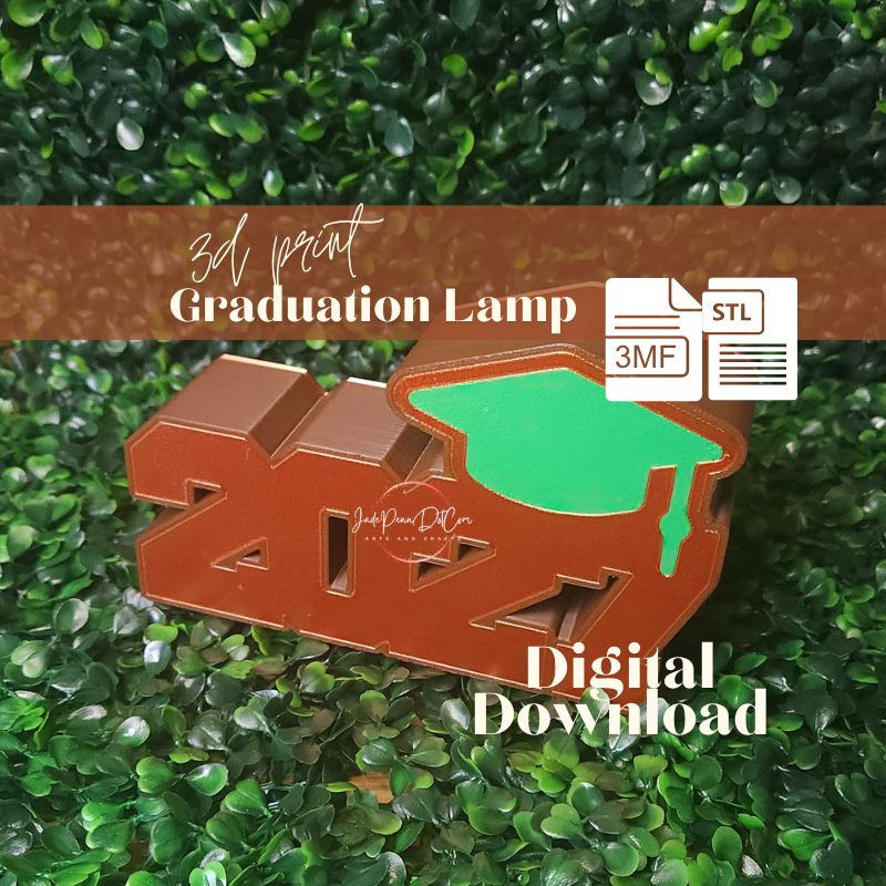 2027 Graduation Lamp 3D Print File | 3MF and STL - Image 6
