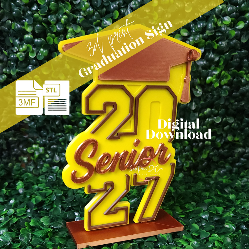 2027 Graduation Senior Sign | 3D Print Digital Download | STL 3MF Files - Image 15