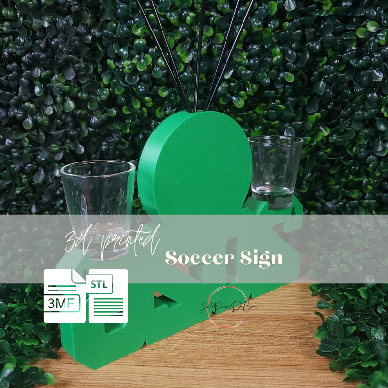 Soccer Graduation Sign STL 3MF 3D Print Digital Download - Image 3