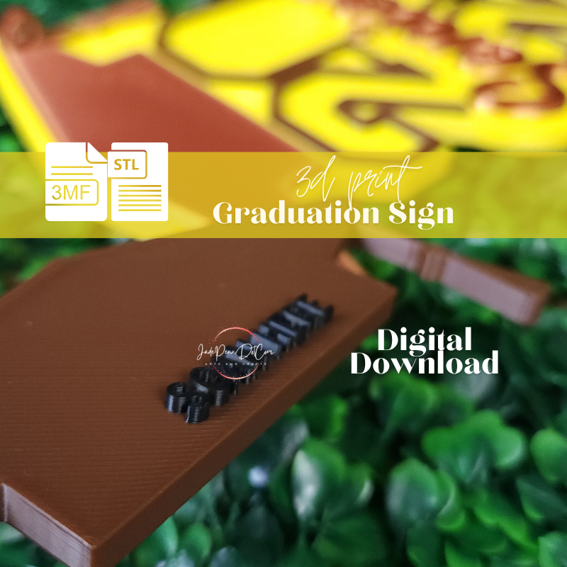 2027 Graduation Senior Sign | 3D Print Digital Download | STL 3MF Files - Image 5