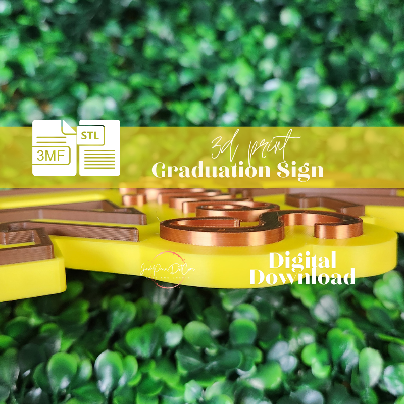 2027 Graduation Senior Sign | 3D Print Digital Download | STL 3MF Files - Image 4