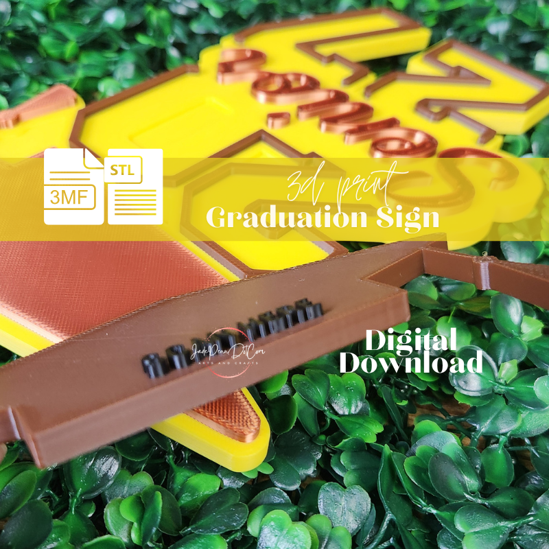 2027 Graduation Senior Sign | 3D Print Digital Download | STL 3MF Files - Image 3