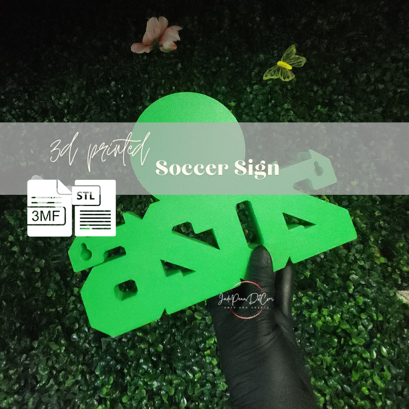 Soccer Graduation Sign STL 3MF 3D Print Digital Download - Image 11