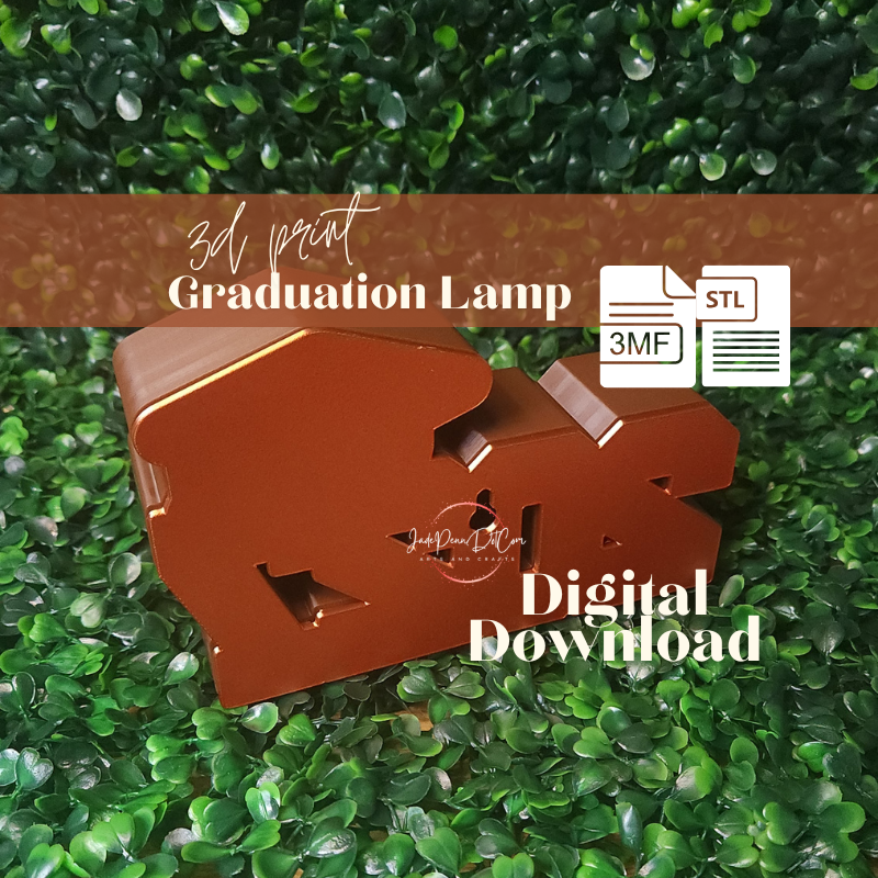 2027 Graduation Lamp 3D Print File | 3MF and STL - Image 5