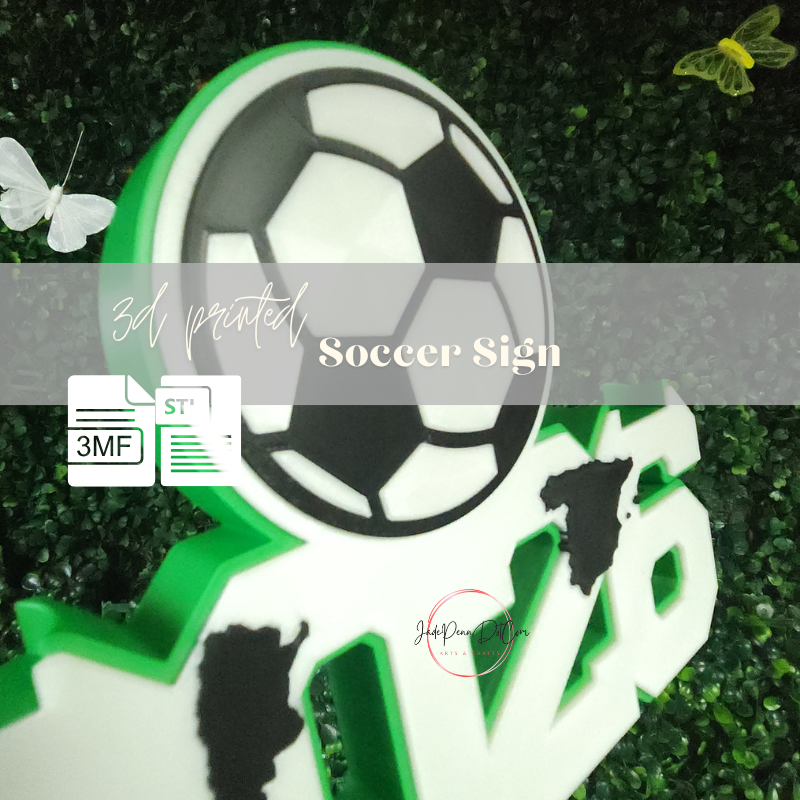 Soccer Graduation Sign STL 3MF 3D Print Digital Download - Image 10
