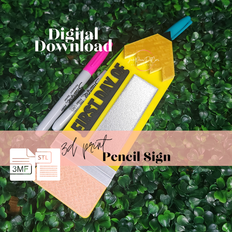 First Day of School Pencil Sign | 3D Print Digital Download - Image 7