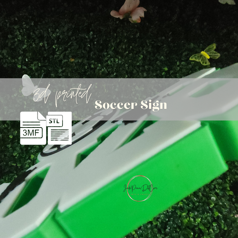 Soccer Graduation Sign STL 3MF 3D Print Digital Download - Image 9