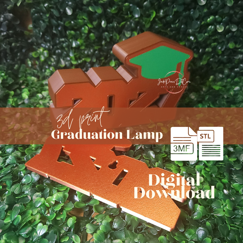 2027 Graduation Lamp 3D Print File | 3MF and STL - Image 3