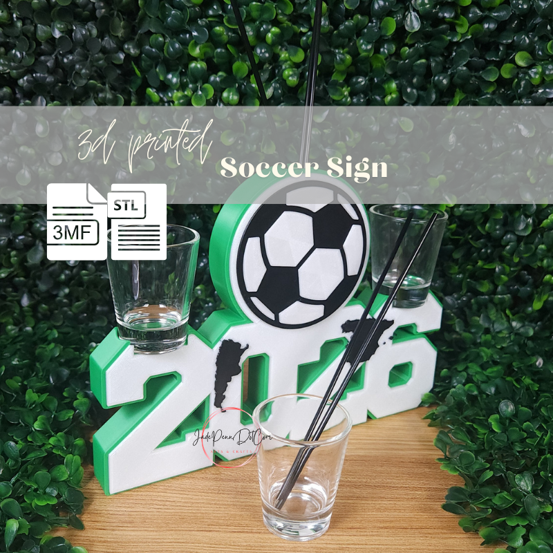 Soccer Graduation Sign STL 3MF 3D Print Digital Download - Image 7