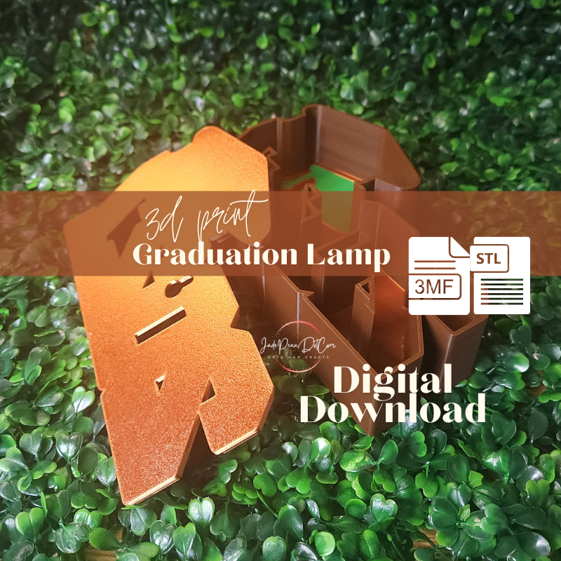 2027 Graduation Lamp 3D Print File | 3MF and STL - Image 2