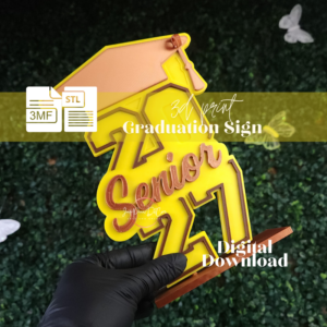 2027 Graduation Senior Sign | 3D Print Digital Download | STL 3MF Files