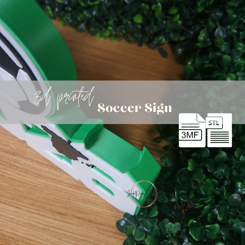 Soccer Graduation Sign STL 3MF 3D Print Digital Download - Image 6