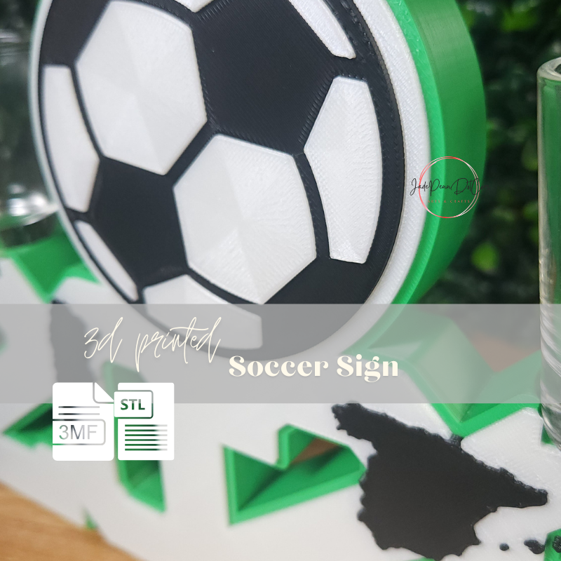 Soccer Graduation Sign STL 3MF 3D Print Digital Download - Image 5