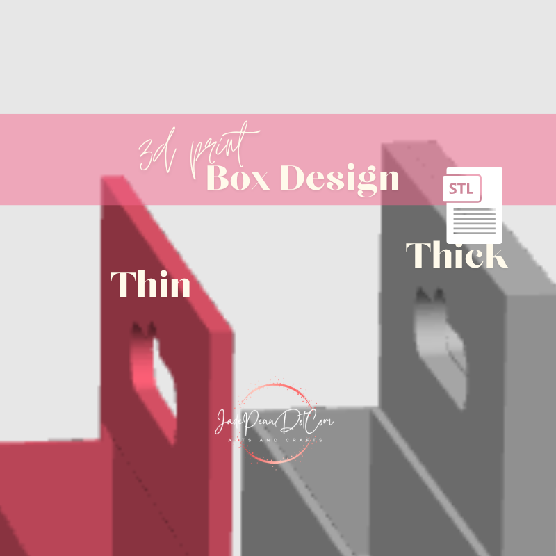 3D Print Gift Box STL File - 2 Box Designs - Image 2