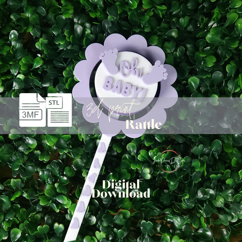 Baby Rattle Digital Download | 3MF - STL Files - Image 5