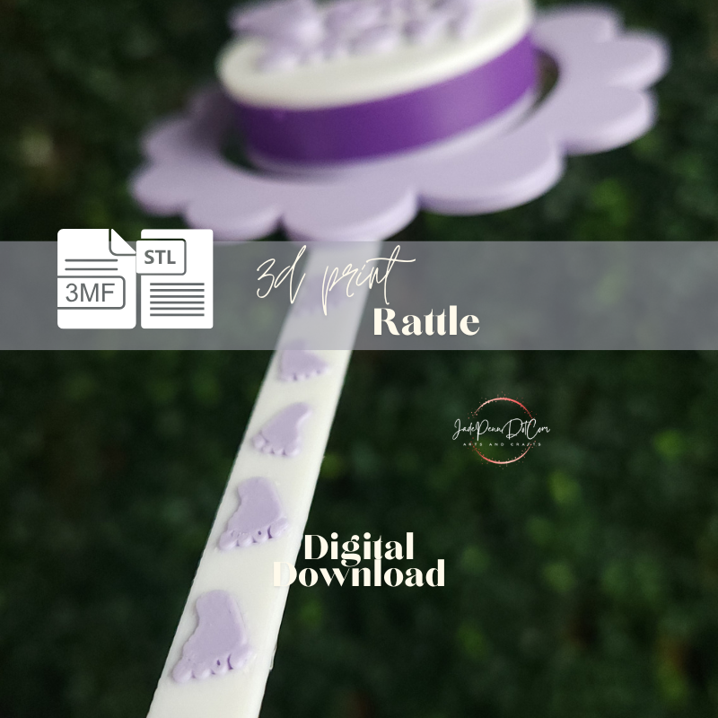 Baby Rattle Digital Download | 3MF - STL Files - Image 6