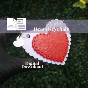 Layered Heart Gift Tag | STL - 3MF Files