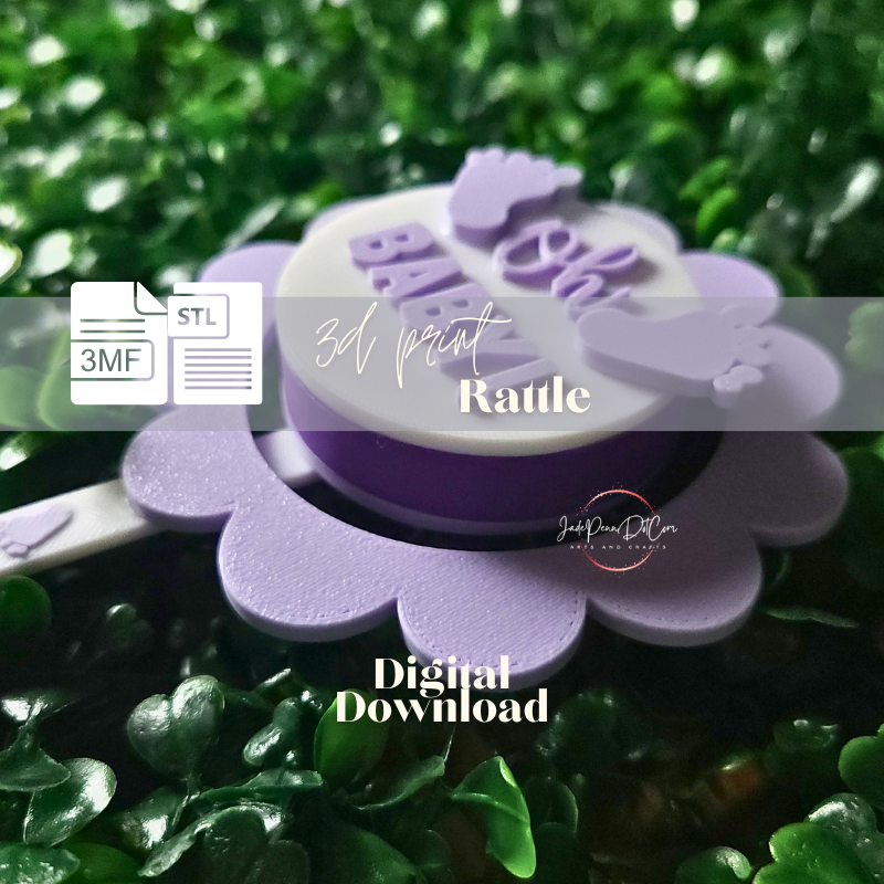 Baby Rattle Digital Download | 3MF - STL Files - Image 7