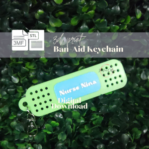 Bandage Keychain 3D Print Files STL 3MF | Nurse Doctor Gift Tag