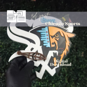 Chicago Sports Mashup 3D Print Files | STL | 3MF Digital Download