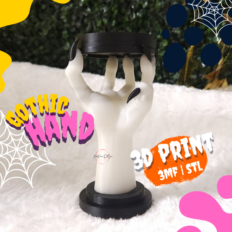 Gothic Hand Stand STL 3MF File - Image 6
