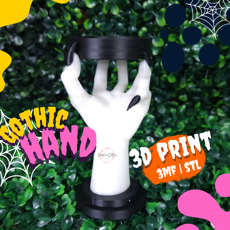 Gothic Hand Stand STL 3MF File - Image 5